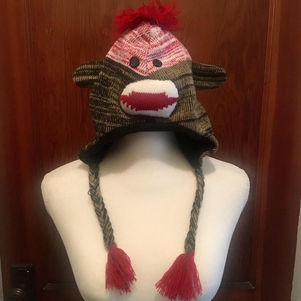 Whimsical Sock Monkey Hat